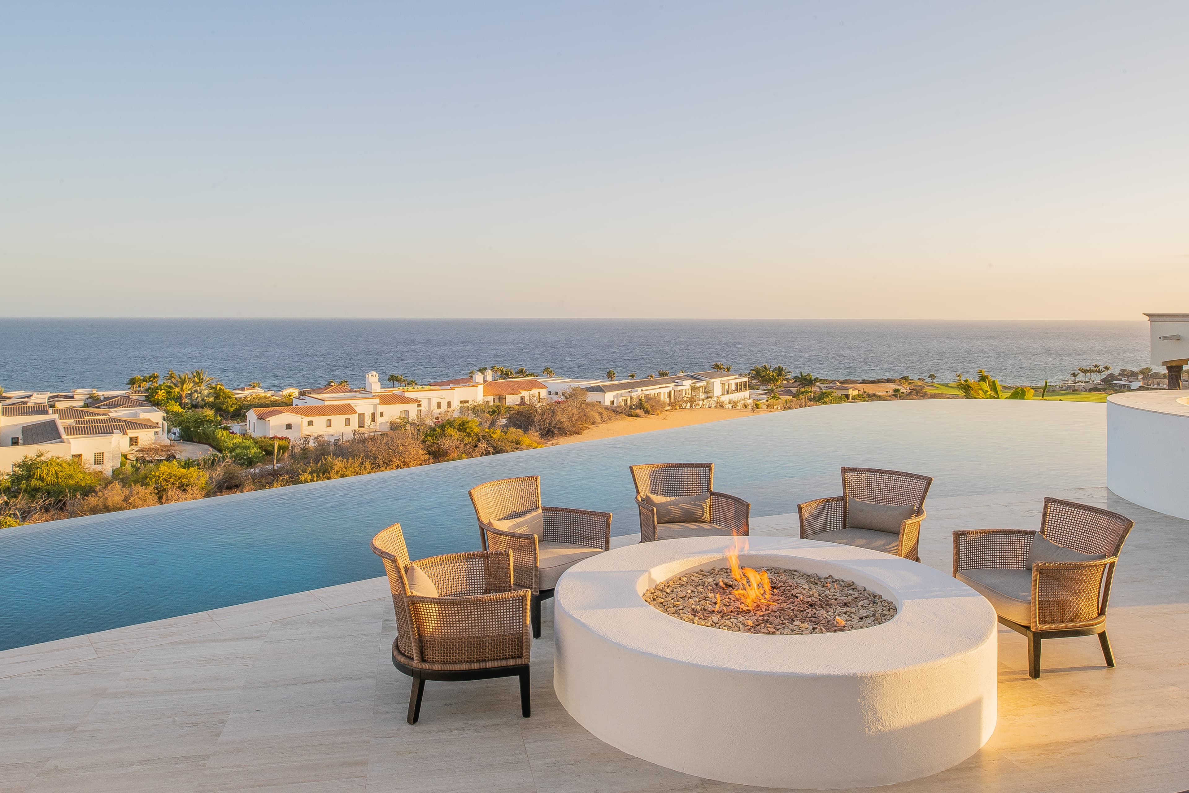 Fire Pit with ocean view