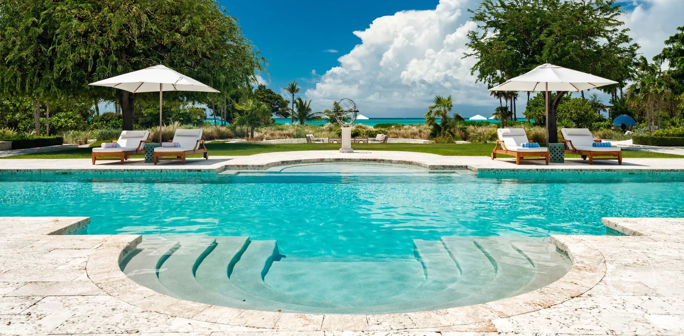 Beachfront villa